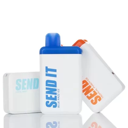 Send It 5000 Puffs Rechargeable Disposable Vape - 12ML (DISCONTINUED) - Strawberry Roll Up