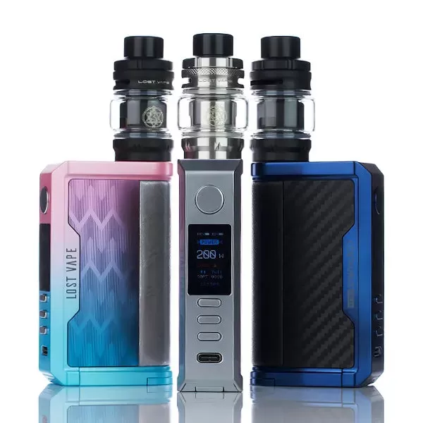 Lost Vape Quest Centaurus Q200 Starter Kit (DISCONTINUED) - Sierra Blue Carbon Fiber