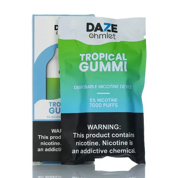 7 Daze Ohmlet 7000 Puffs Rechargeable Disposable Vape - 15ML (DISCONTINUED) - Pineapple Peach Whip - Image 2