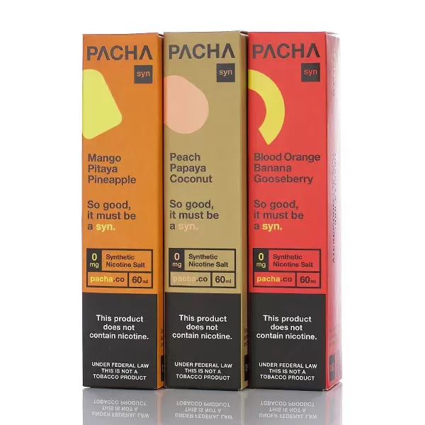Pachamama Syn - No Nicotine Vape Juice - 60ml - White Peach Ice