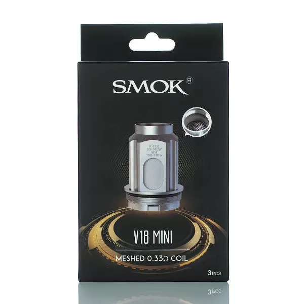SMOK TFV18 Mini Replacement Coils - 0.2 ohm Meshed