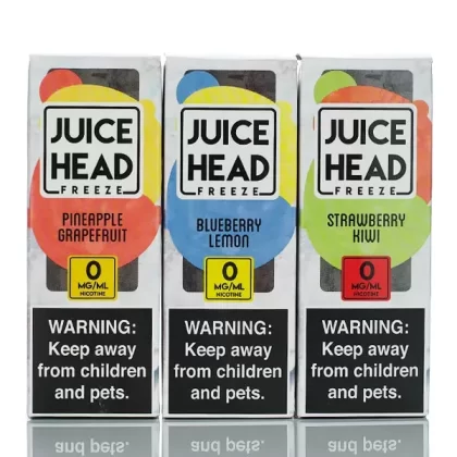 Juice Head Freeze E-Liquid - No Nicotine Vape Juice - 100ml - Blueberry Lemon Freeze