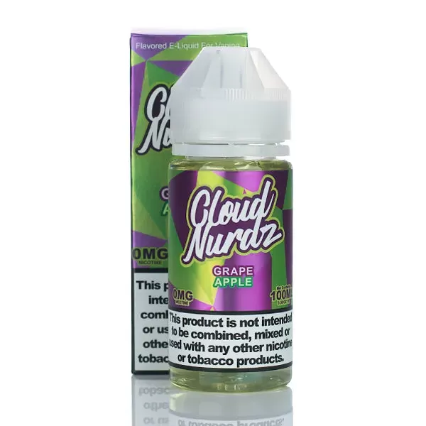 Cloud Nurdz E-Liquid - No Nicotine Vape Juice - 100ml - Grape Strawberry - Image 2