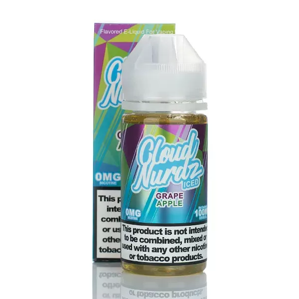 Cloud Nurdz ICED E-Liquid - No Nicotine Vape Juice - 100ml - Sour Watermelon Strawberry Iced - Image 2