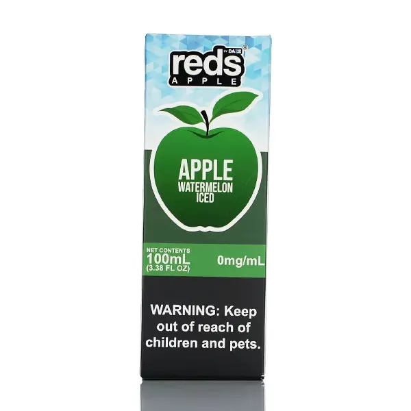 7 Daze Reds Apple ICED - No Nicotine Vape Juice - 100ml - Red Apple ICED Gold Kiwi - Image 2