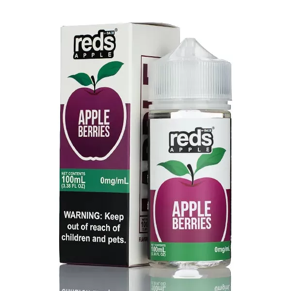 7 Daze Reds Apple - No Nicotine Vape Juice - 100ml - Reds Apple Watermelon - Image 3