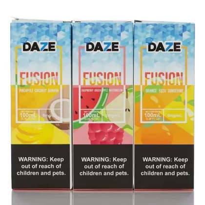 7 Daze Fusion ICED - No Nicotine Vape Juice - 100ml - Strawberry Blackberry Lemon ICED