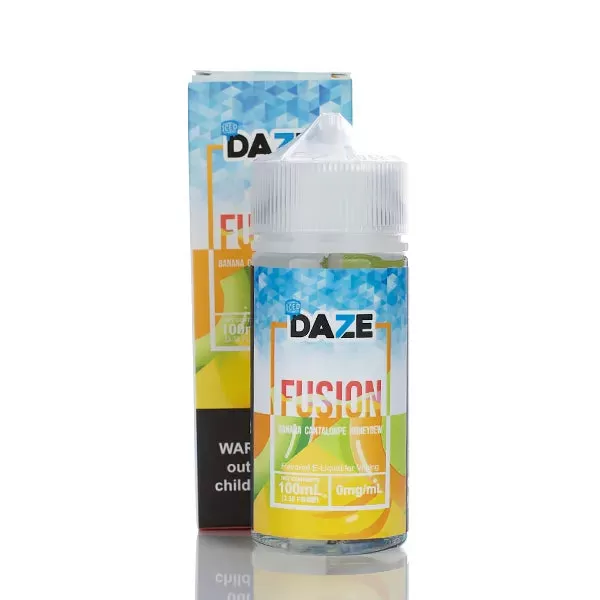 7 Daze Fusion ICED - No Nicotine Vape Juice - 100ml - Strawberry Blackberry Lemon ICED - Image 2
