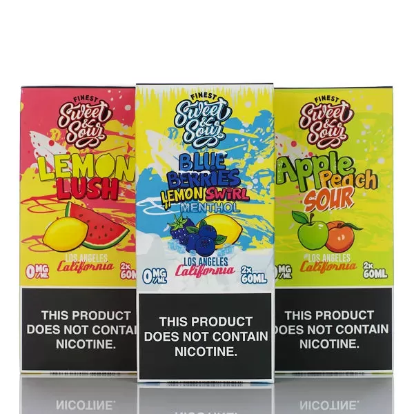 The Finest E-Liquid Sweet & Sour - No Nicotine Vape Juice - 120ml (DISCONTINUED) - Lemon Lush