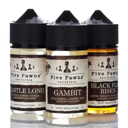 Five Pawns E-Liquid - No Nicotine Vape Juice - 60ml - Grandmaster Limited