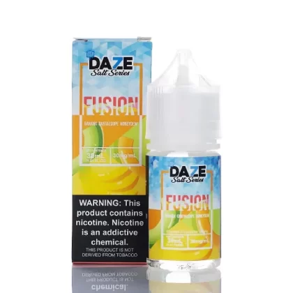 7 Daze Fusion TFN Salt - Banana Cantaloupe Honeydew ICED - 30ml - 50mg