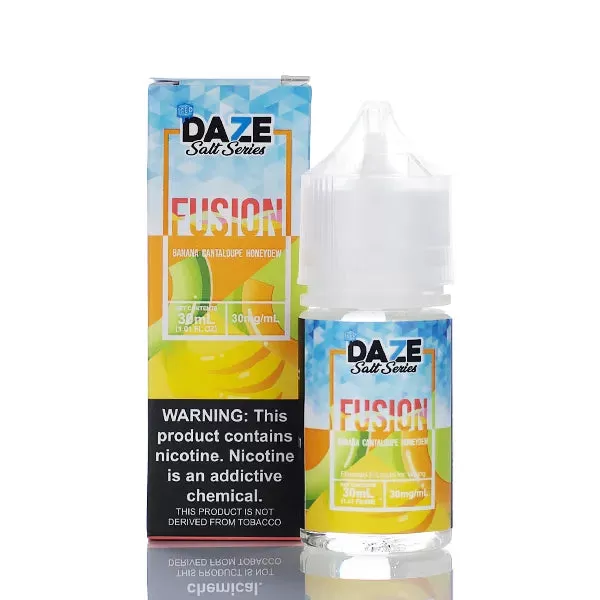 7 Daze Fusion TFN Salt - Banana Cantaloupe Honeydew ICED - 30ml - 50mg