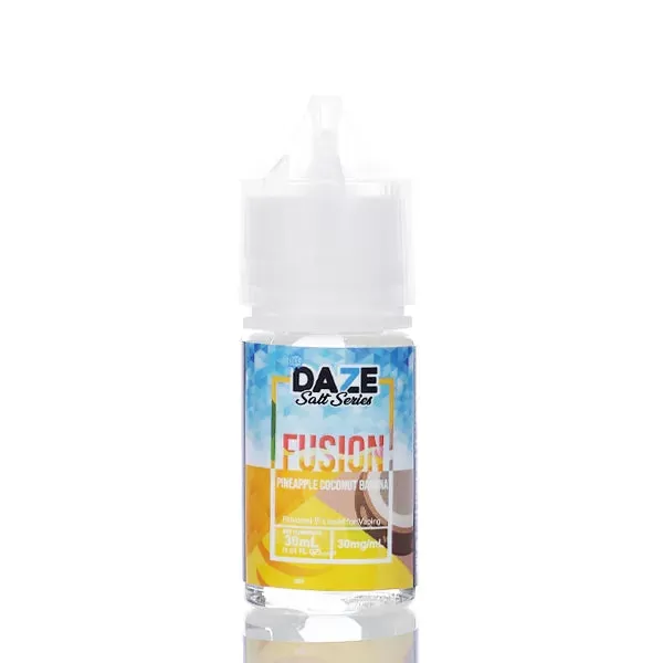 7 Daze Fusion TFN Salt - Pineapple Coconut Banana ICED - 30ml - 30mg - Image 2