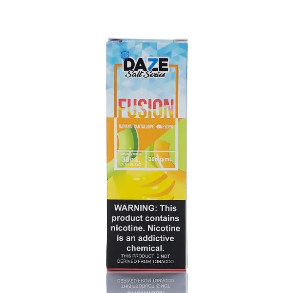 7 Daze Fusion TFN Salt - Banana Cantaloupe Honeydew ICED - 30ml - 50mg - Image 3