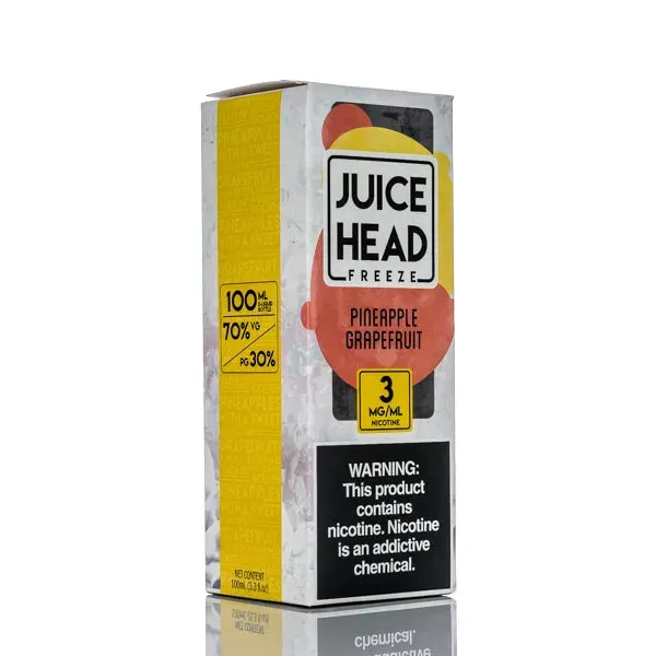 Juice Head Freeze E-Liquid - Pineapple Grapefruit Freeze - 100ml - 3mg - Image 2