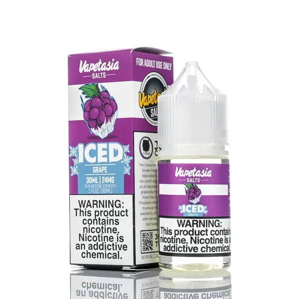 Vapetasia E-Juice Salts - ICED Grape - 30ml - 24mg