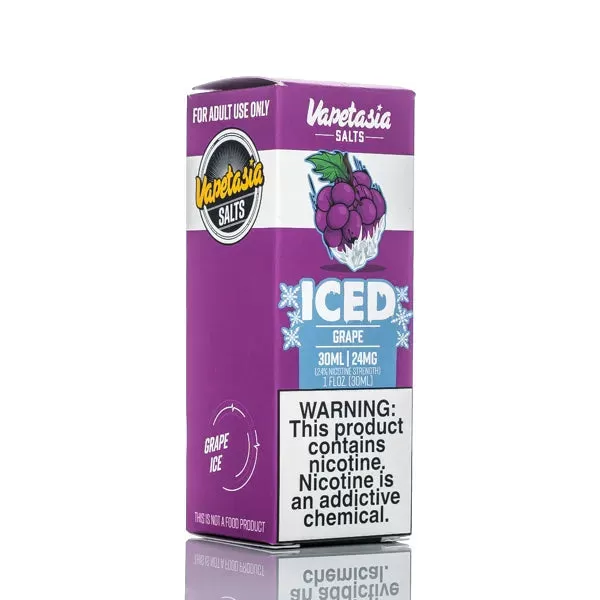 Vapetasia E-Juice Salts - ICED Grape - 30ml - 24mg - Image 3