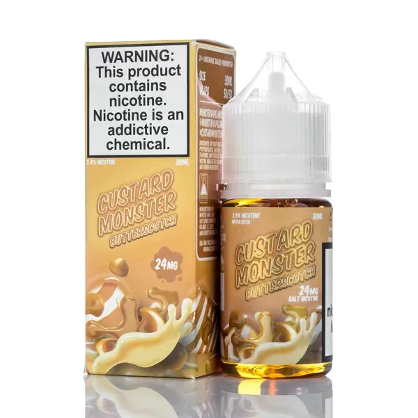 Custard Monster Salts - Butterscotch Custard - 30ml - 24mg