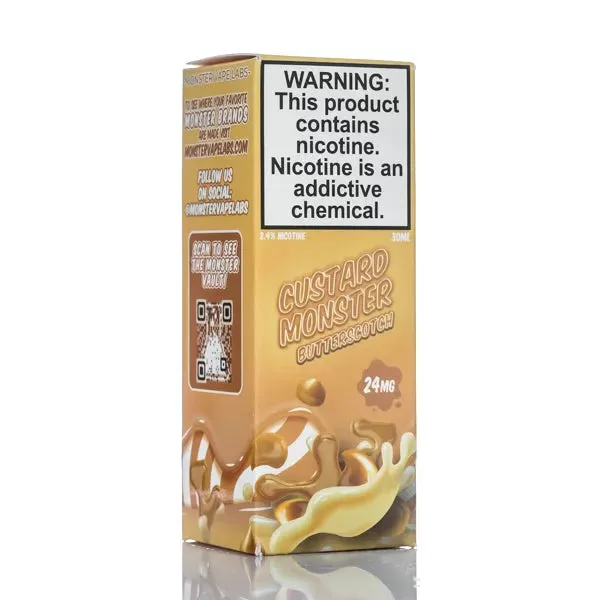 Custard Monster Salts - Butterscotch Custard - 30ml - 24mg - Image 3