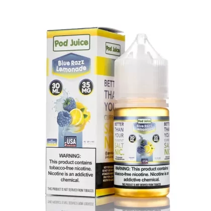 Pod Juice Salt - Blue Razz Lemonade - 30ml - 55mg