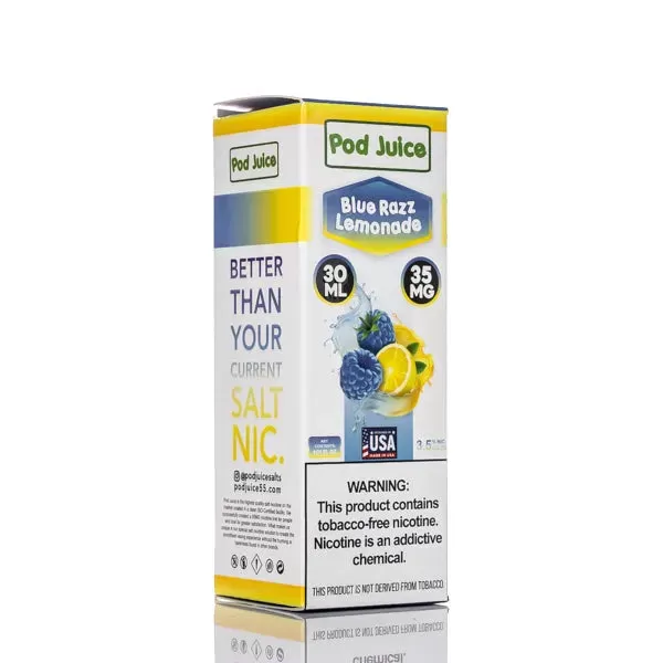 Pod Juice Salt - Blue Razz Lemonade - 30ml - 55mg - Image 3