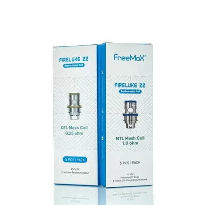 Freemax Fireluke 22 Replacement Coils (Discontinued) - Pack of 5 - 0.25 ohm DTL Mesh