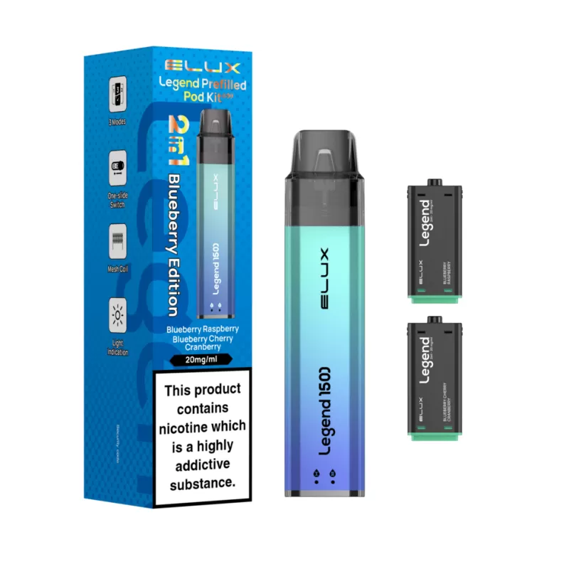 20mg Elux Legend 1500 Prefilled Pod Vape Kit - Image 2