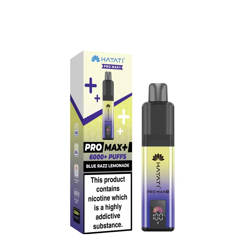 20mg Hayati Pro Max 6000+ Prefilled Pod Vape Kit - Image 3
