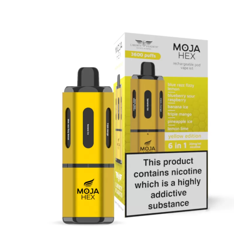 20mg MOJA Hex 6-in-1 Pre-filled Pod Kit - Image 2