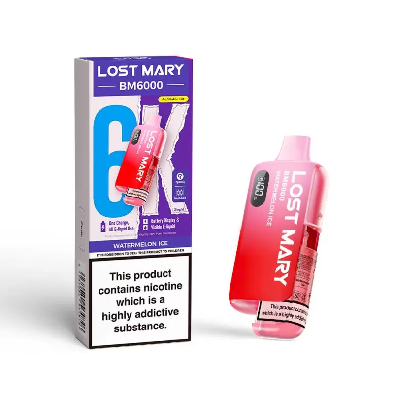 20mg (2%) Lost Mary BM6000 (6K Puffs) Pod Vape - Image 2