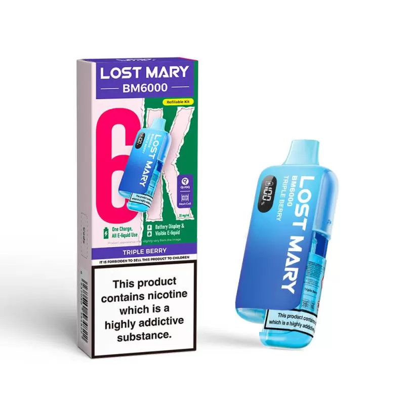 20mg (2%) Lost Mary BM6000 (6K Puffs) Pod Vape - Image 3