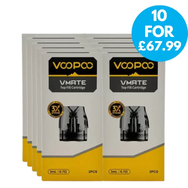Box Of 10 – Voopoo Vmate V2 Replacement Pods XL Multipack
