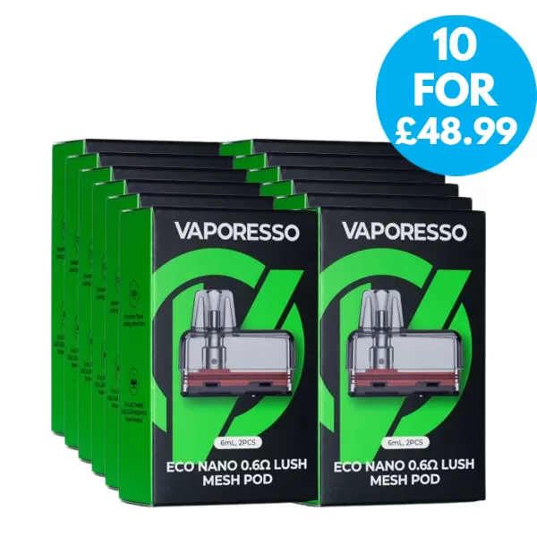Box Of 10 – Eco Nano Replacement Pods 2ml