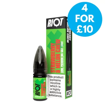 10mg (1%) Riot X E-liquid 10ml Nic Salts