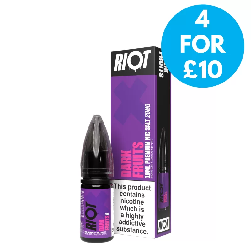 20mg (2%) Riot X E-liquid 10ml Nic Salts