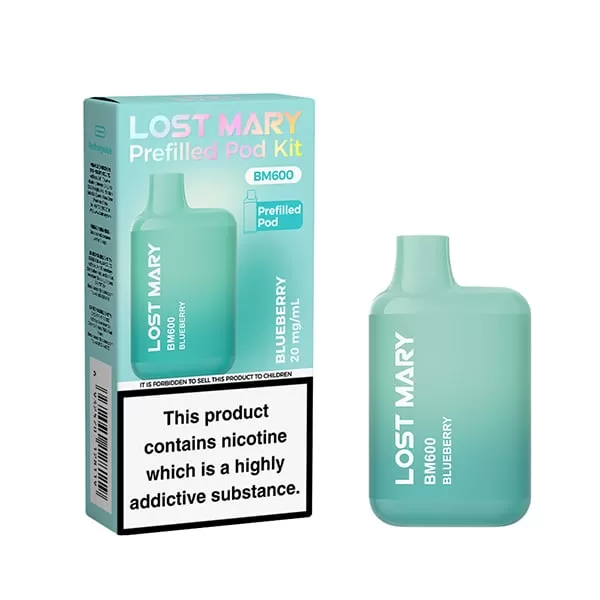 20mg (2%) Lost Mary BM600 Prefilled Pod Vape Kit - Image 2