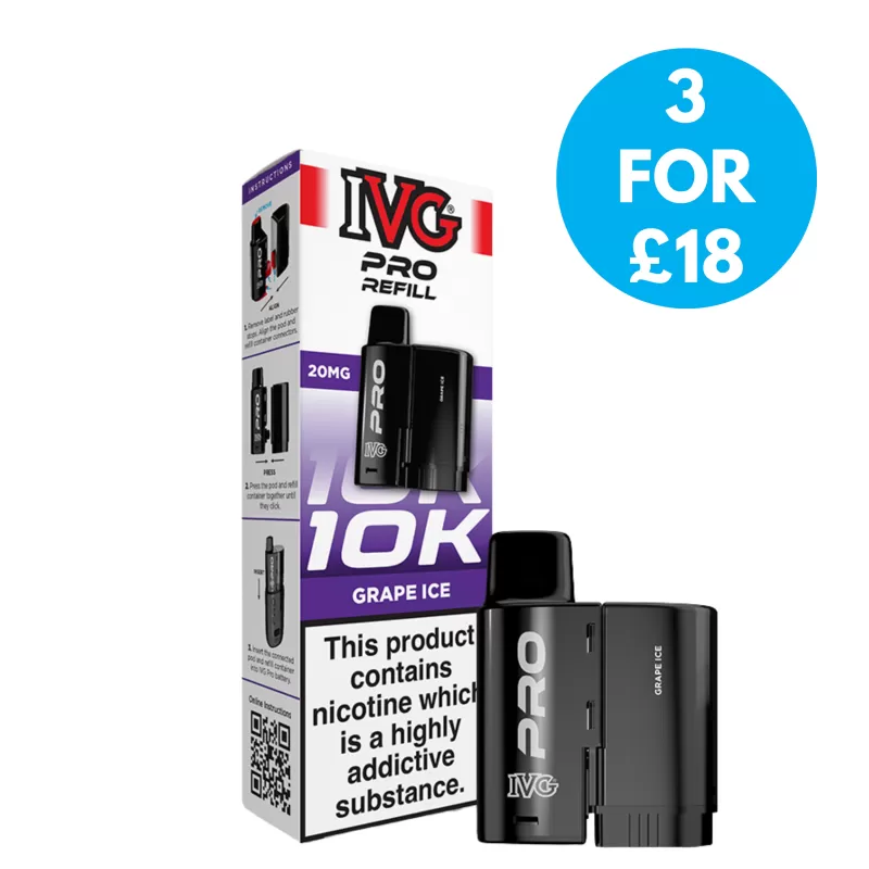 20mg (2%) IVG Pro 12 Refill Packs