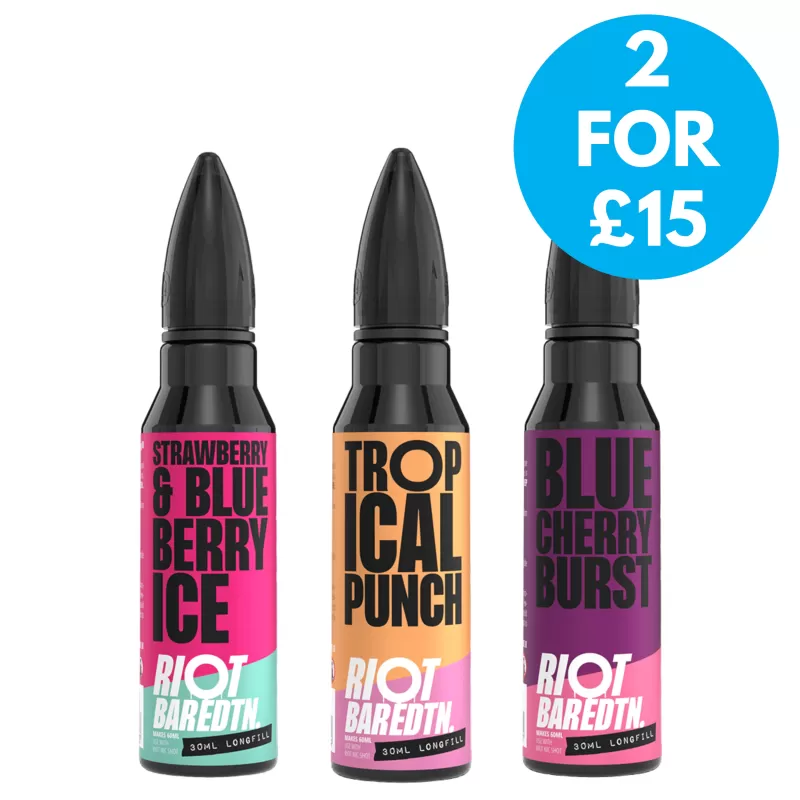 0MG Riot Bar EDTN Longfill 30ml (50VG/50PG)