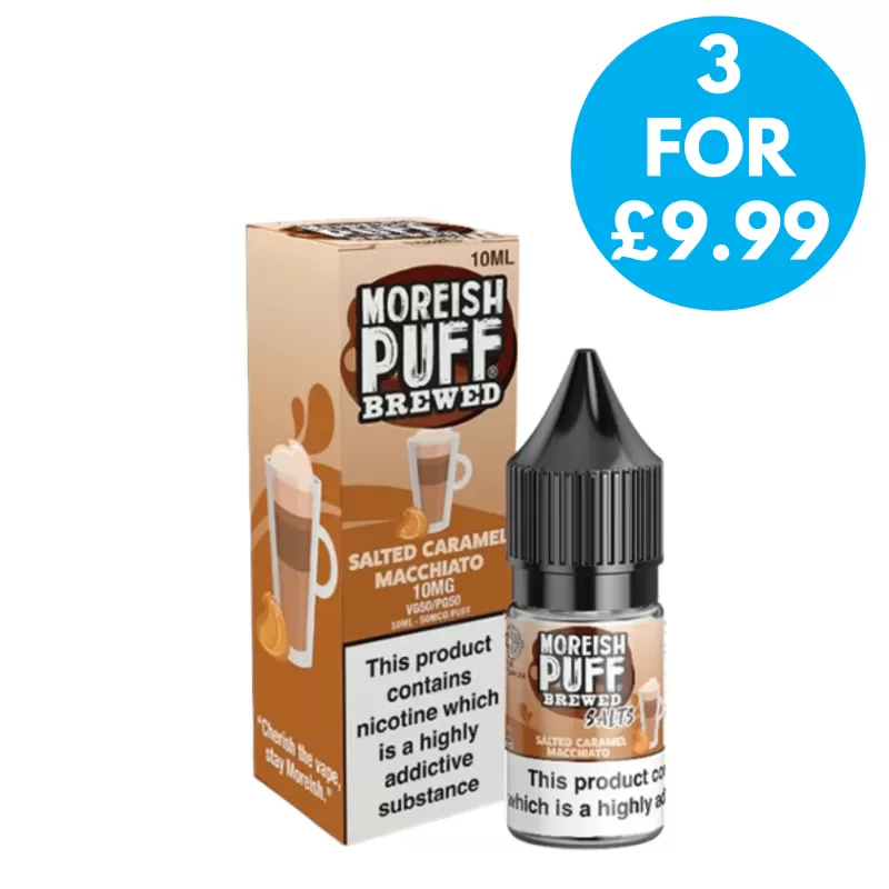 10mg Moreish Puff Brewed Coffee Nic Salts 10ml