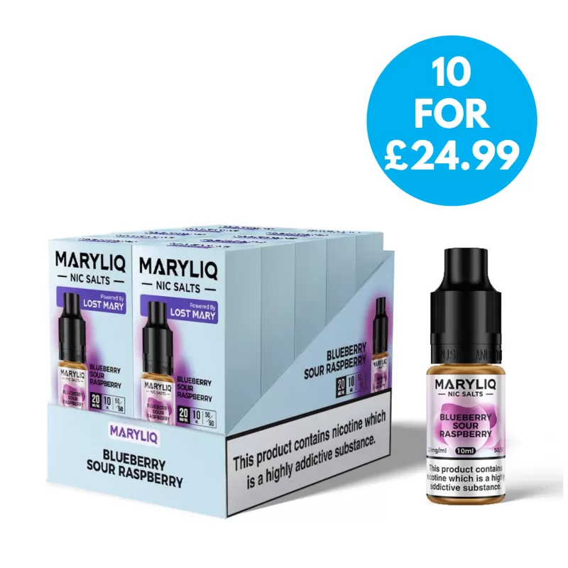 Box Of 10 – MaryLiq by Lost Mary E-Liquid – 20mg (2%)