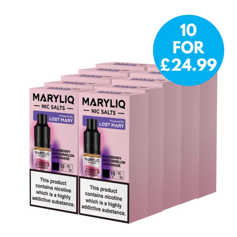 Box Of 10 – MaryLiq by Lost Mary E-Liquid 10mg (1%)