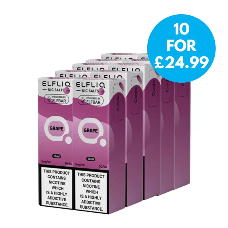 Box Of 10 – 5mg (0.5%) ELFLIQ By Elf Bar