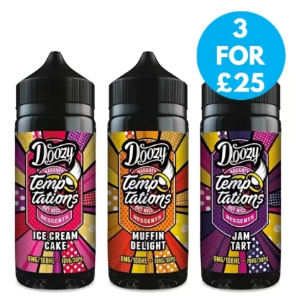 0mg Doozy Temptations 100ML Shortfill (70VG/30PG)