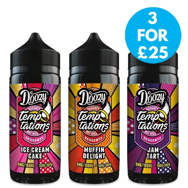 0mg Doozy Temptations 100ML Shortfill (70VG/30PG)
