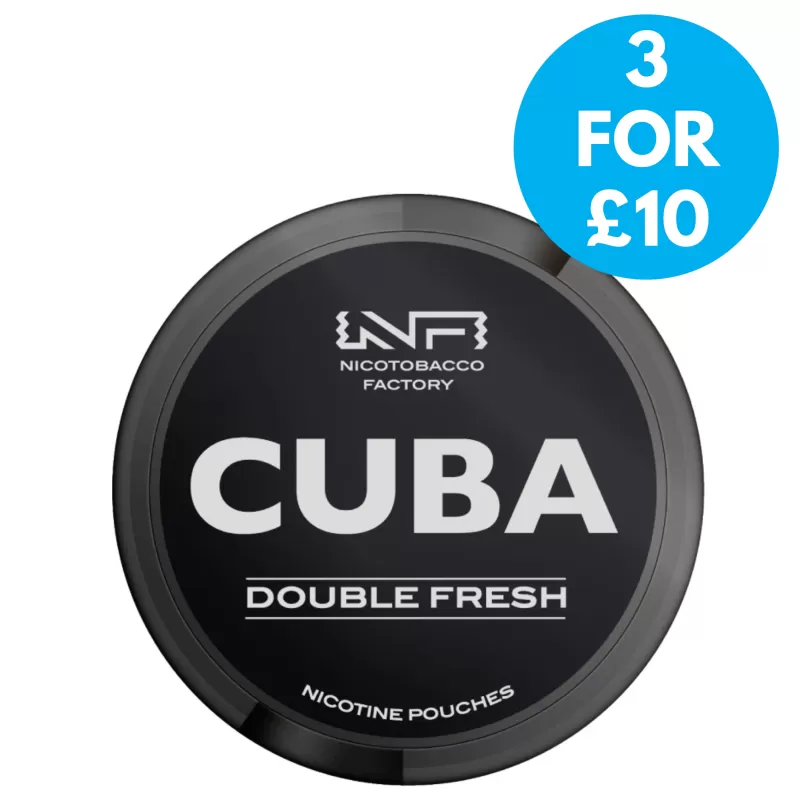 CUBA Black Snus Nicotine Pouches 66mg