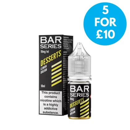 10mg (1.0%) Bar Series Nic Salt Desserts Range 10ml