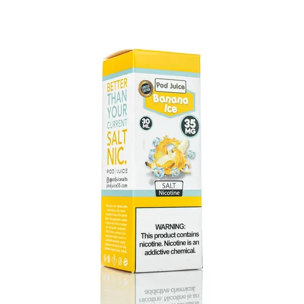 Pod Juice Salt - Banana Freeze - 30ml - 35mg - Image 3