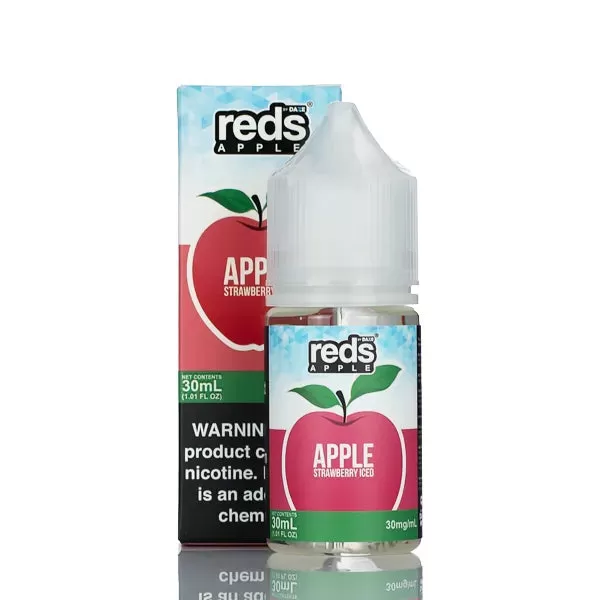 7 Daze Salt Series - Reds Apple Strawberry Iced - 30ml - 50mg