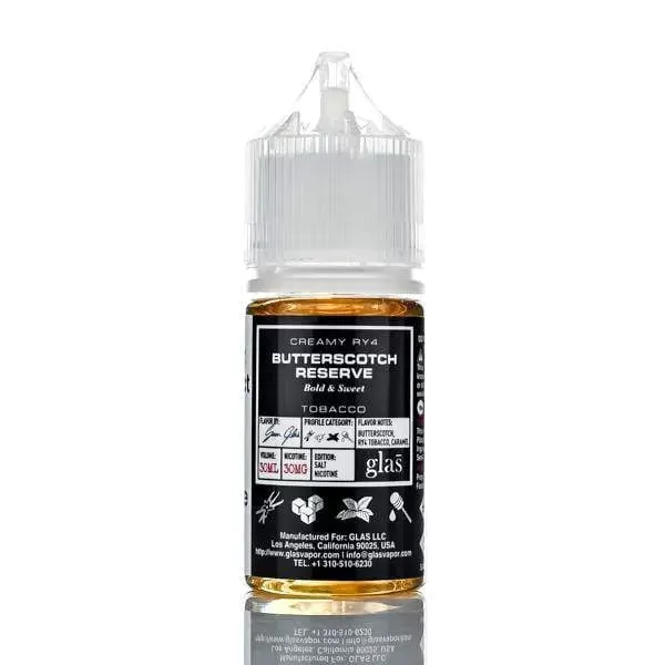 BSX Vapor Salt Nic E-Liquid - Butterscotch Reserve - 30ml - 30mg