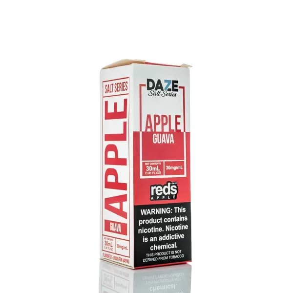 7 Daze TFN Salt Series - Reds Apple eJuice - Guava - 30ml (DISCONTINUED) - 30mg - Image 2